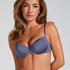 Lea Padded Underwired Bra, Gray