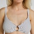 Bikinitop Stripes, White