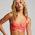 Hana Non-Padded Longline Underwired Bra, Pink