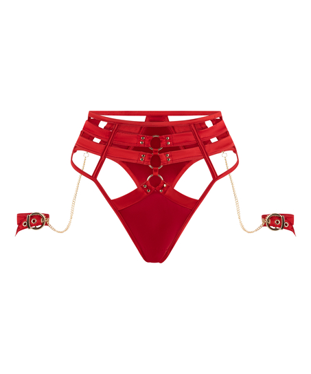Noeki High-Waisted Highleg Thong, Red