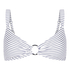 Bikinitop Stripes, White