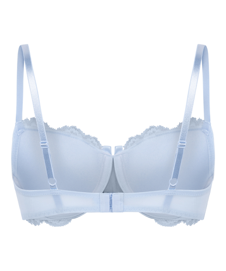 Teddy Padded Underwired Bra, Blue