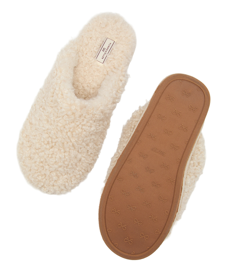 Slipper Curly Fur, White