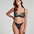Lea Lace Padded Non-Wired Bra, Black