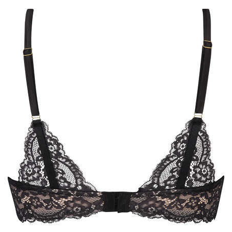 Melanie Padded Non-Underwired Bra, Black