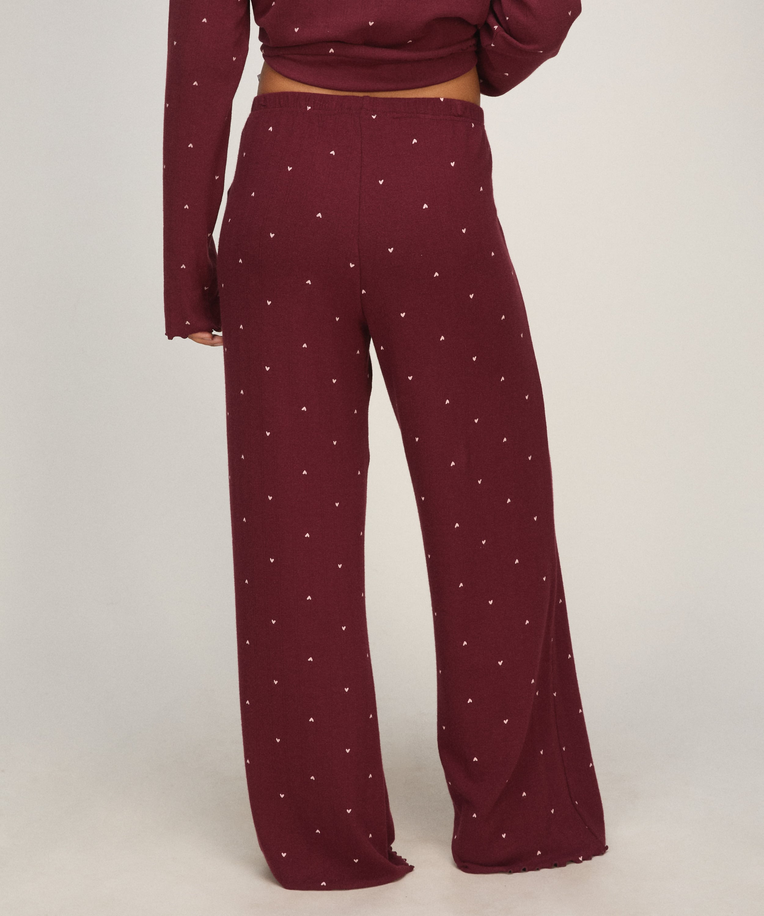 Pants Loose Pointelle, Purple, main