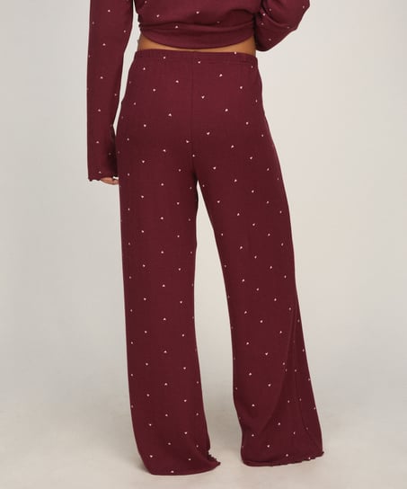 Pants Loose Pointelle, Purple