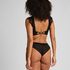 Zoe Non-Padded Underwired Longline Bra, Black