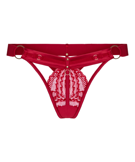 Emmeline Highleg Thong, Red