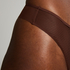 Invisible thong Stripe mesh, Brown