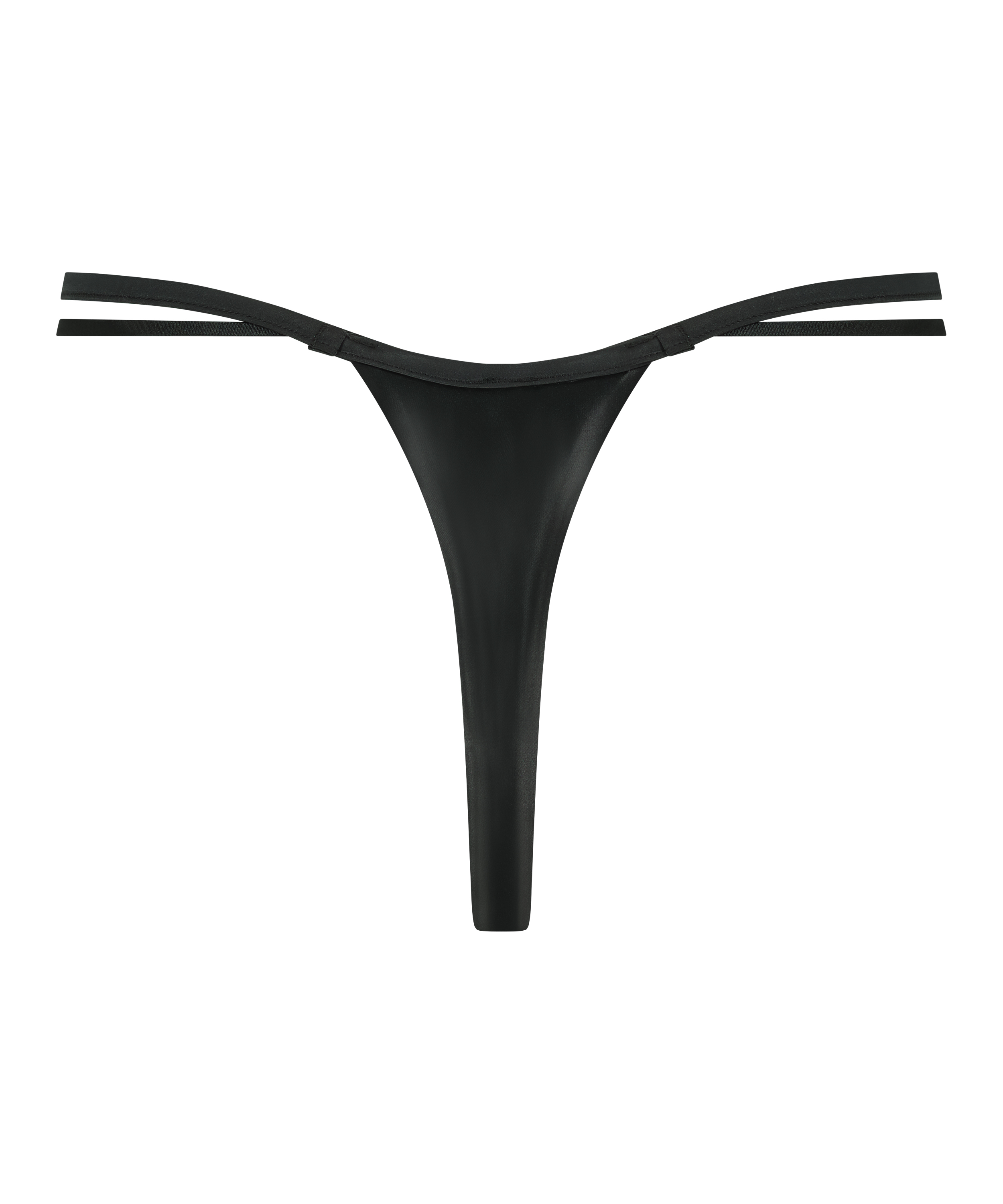 Domenica High Leg Thong, Black, main