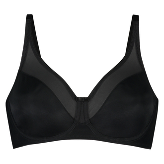 Tru Diva Daily Bra Non Padded Wire Free High Coverage Moulded Cup  (Black-30C)
