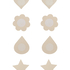 4-Pack Nipple Covers, Beige