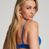 Plunge Padded Underwired Bra, Blue
