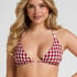 Amalfi Triangle Bikini Top, Red