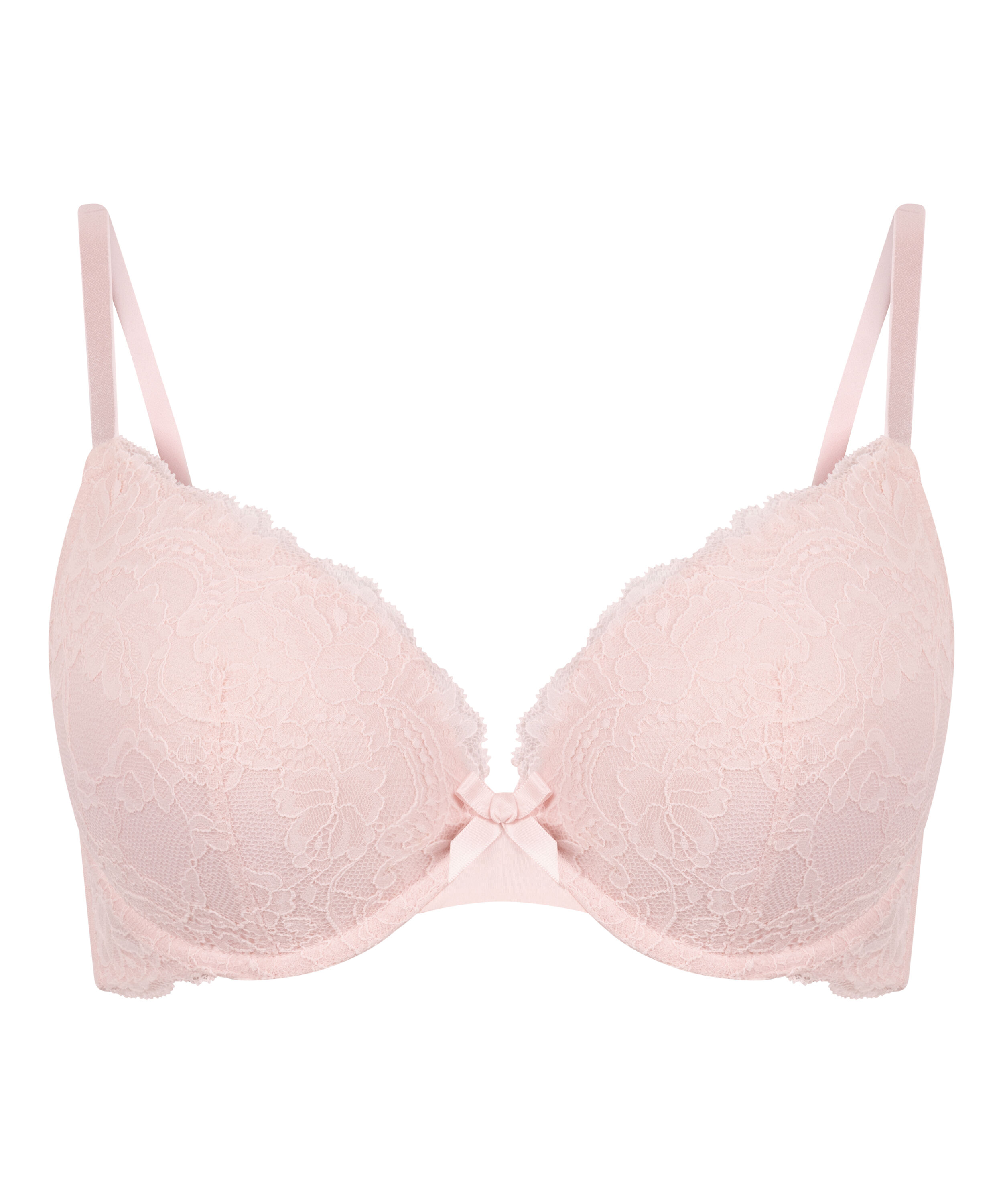 Teddy Padded Push-Up Underwired Bra, Pink