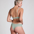 V-shaped Brazilian knickers mesh, Green