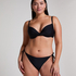 Luna Cheeky Bikini Bottom, Black