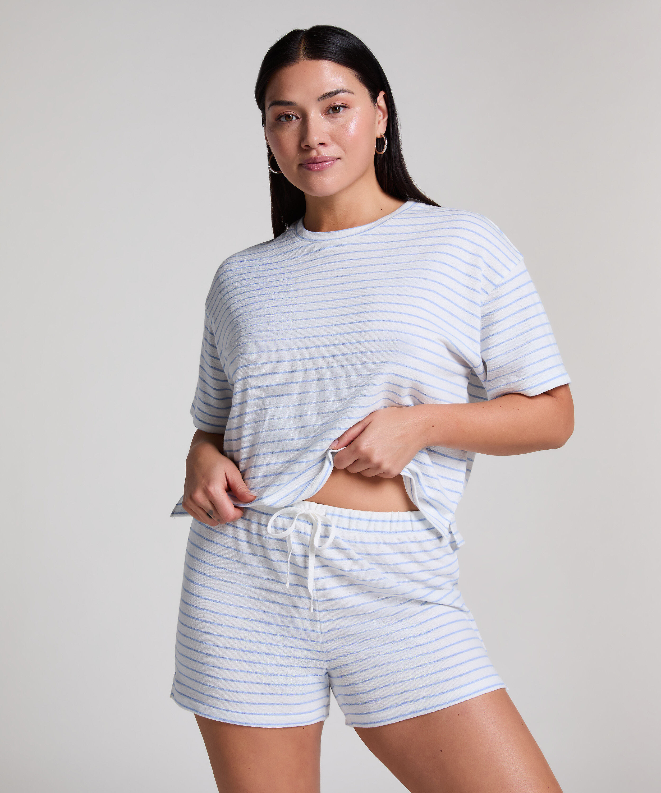 Cotton shorts, Blue