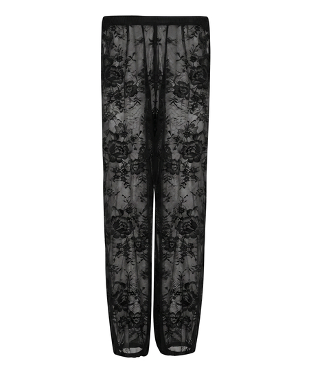 Sunset Lace Balloon Pants, Black