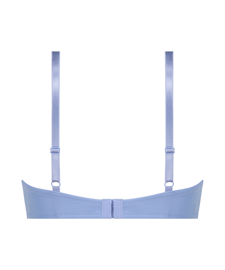 Plunge Padded Underwired Bra, Blue