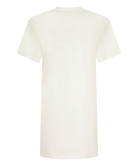 Roundneck Nightshirt, White