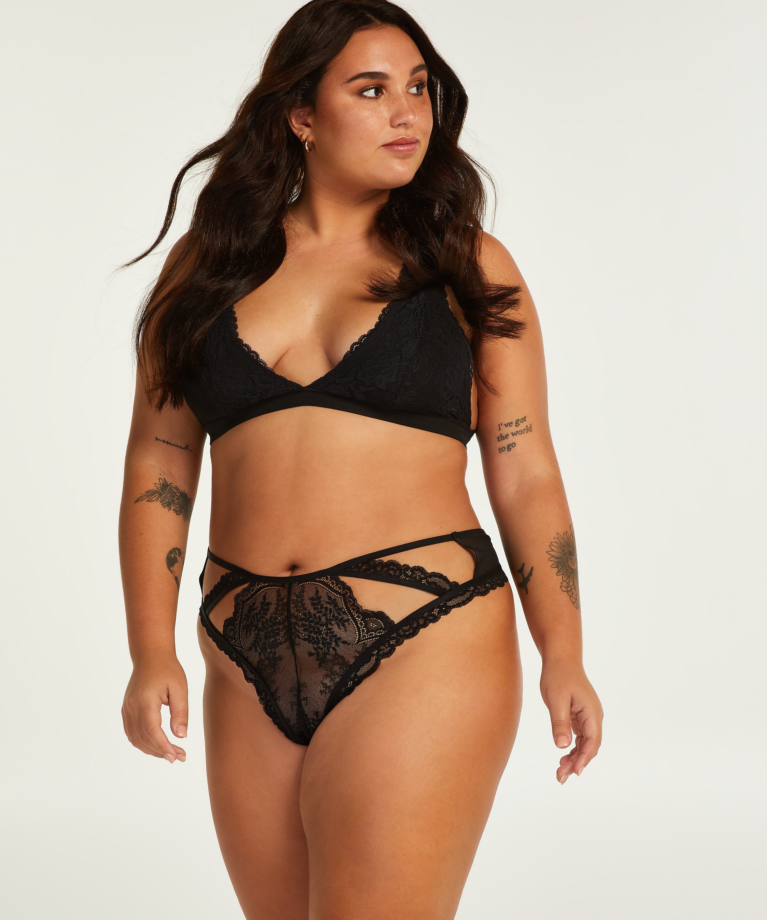 Cia Thong Curvy, Black, main