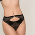 Suspenderbelt Thong Emily, Black