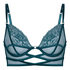 Amel Non-Padded Underwired Longline Bra, Blue