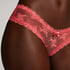 V-shaped Brazilian knickers mesh, Pink