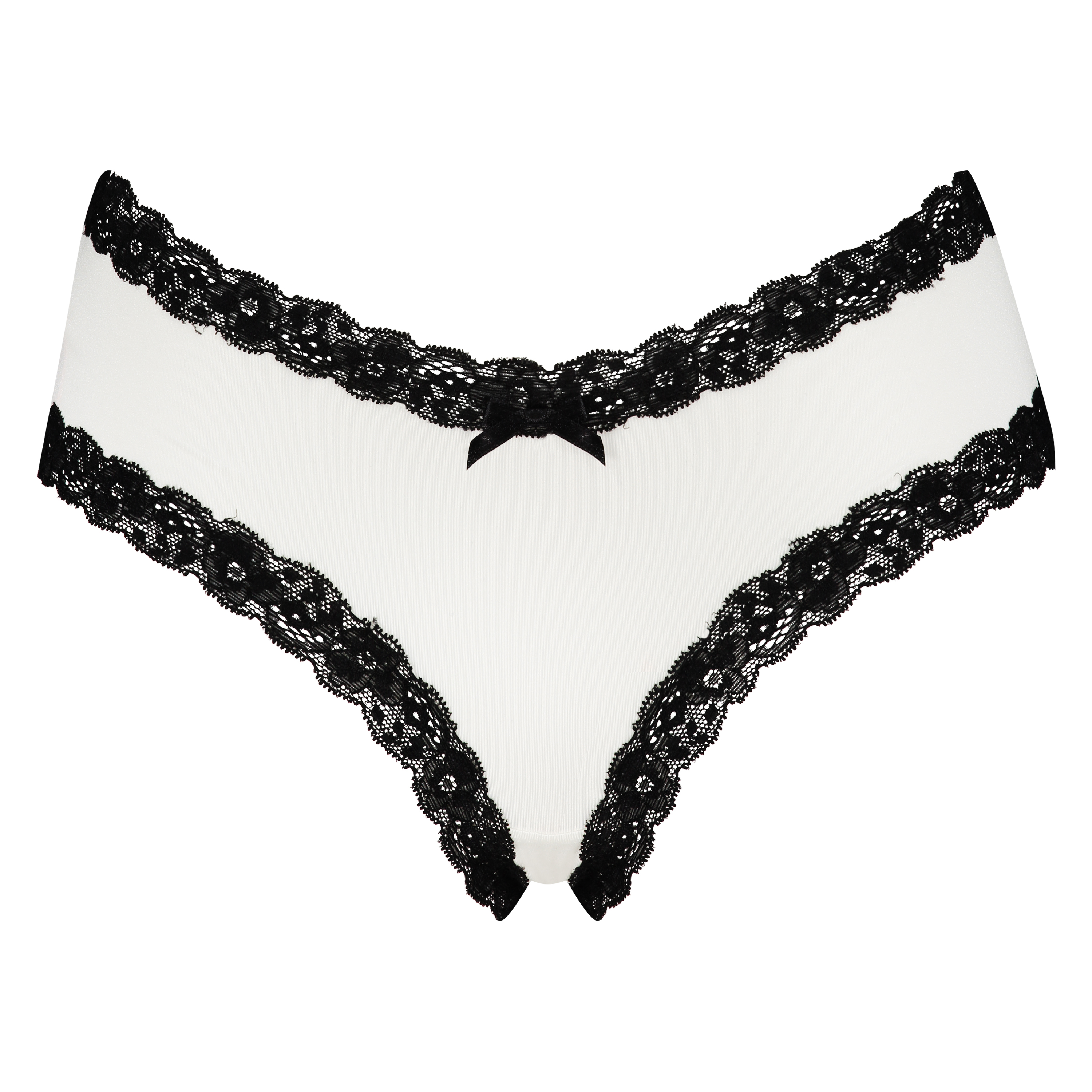 V-Shaped Microfibre Brazilian, White, main