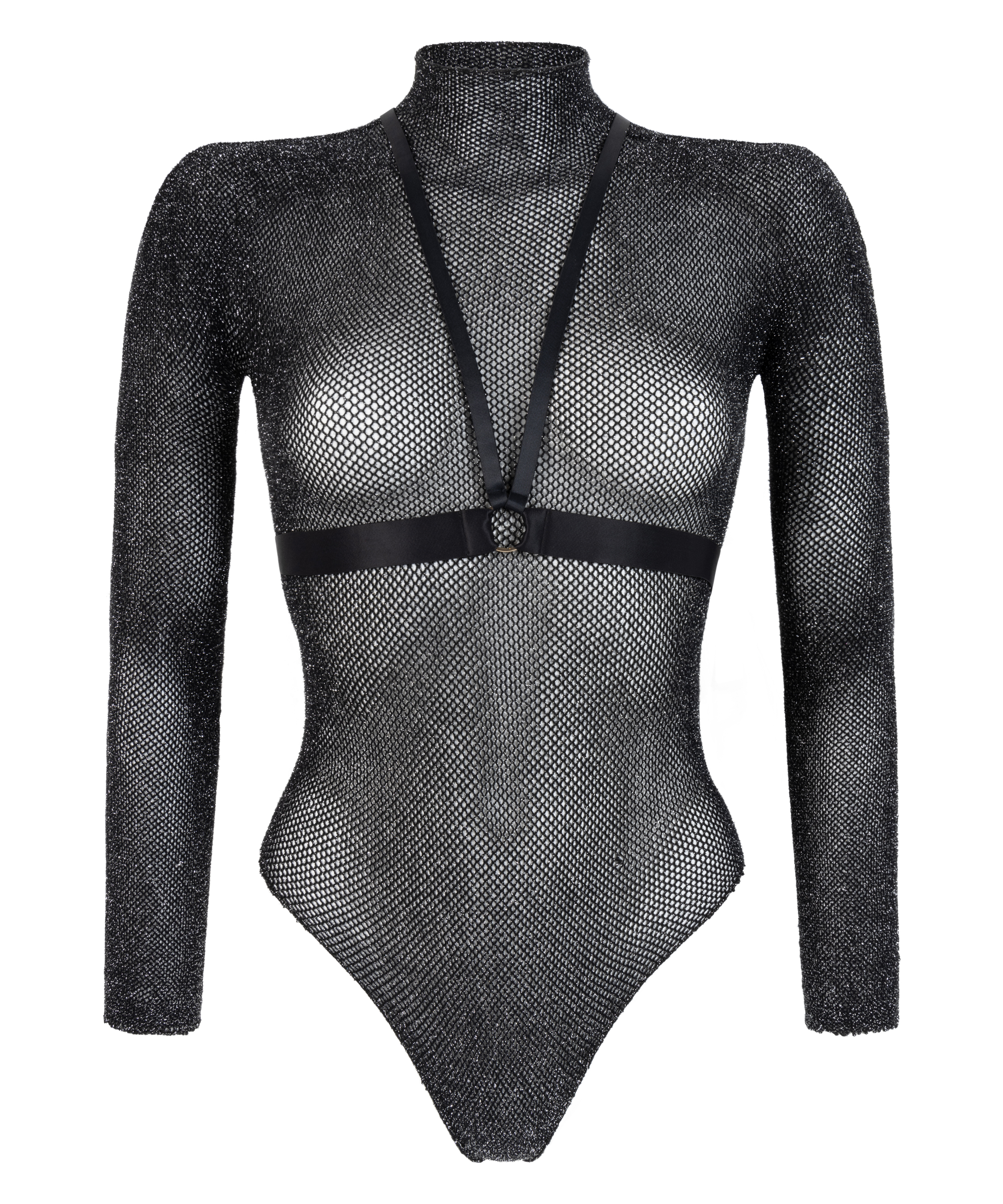 Private Body Harness Set, Black, main