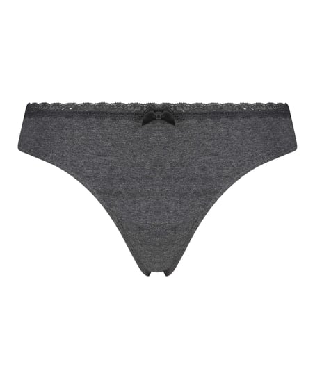 Cotton thong, Gray