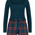 Twill pyjama set, Blue