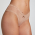 V-shaped Brazilian knickers mesh, Beige