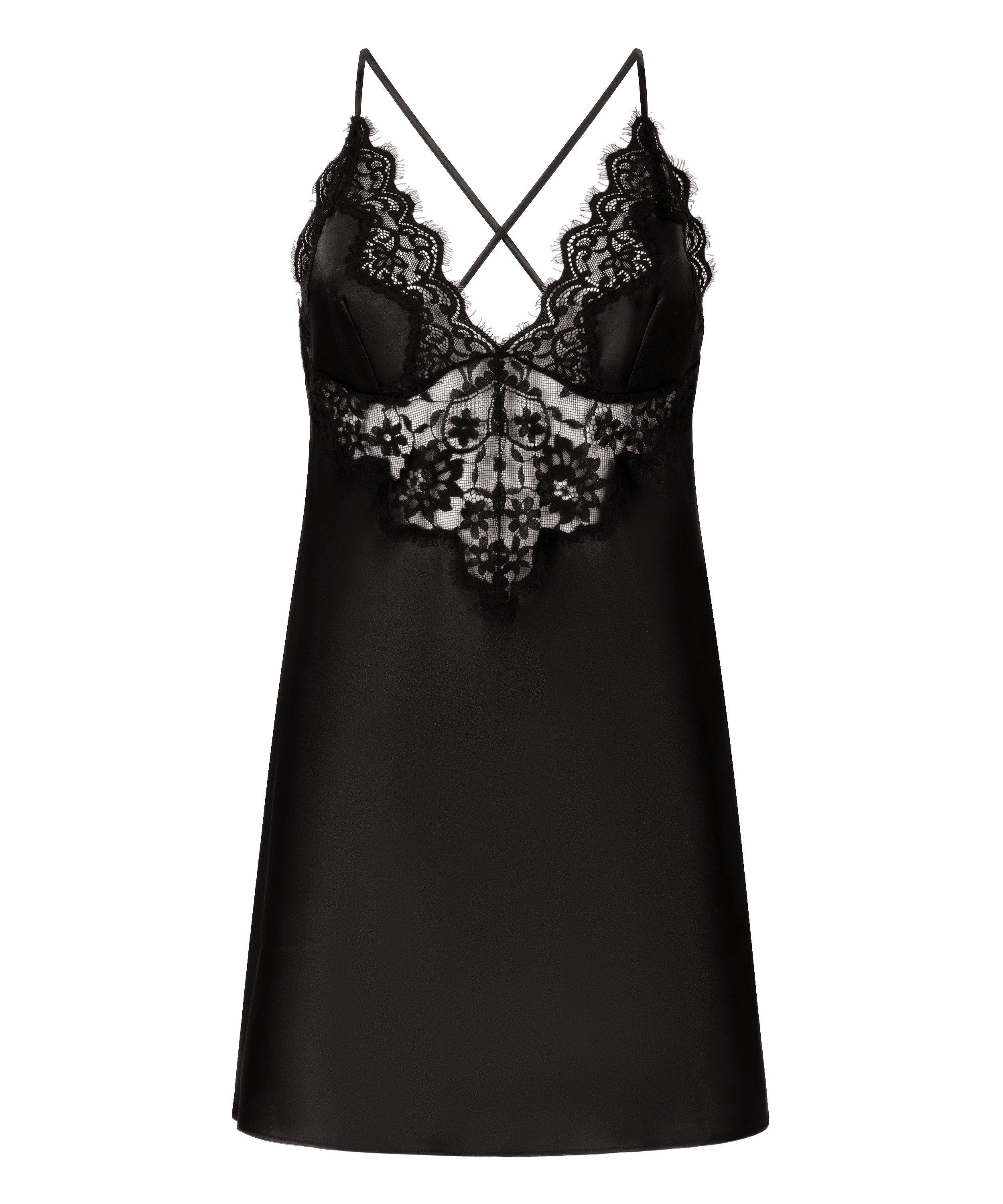 Mya Slipdress, Black, main