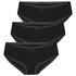 Multipack Cotton Brazilian, Black