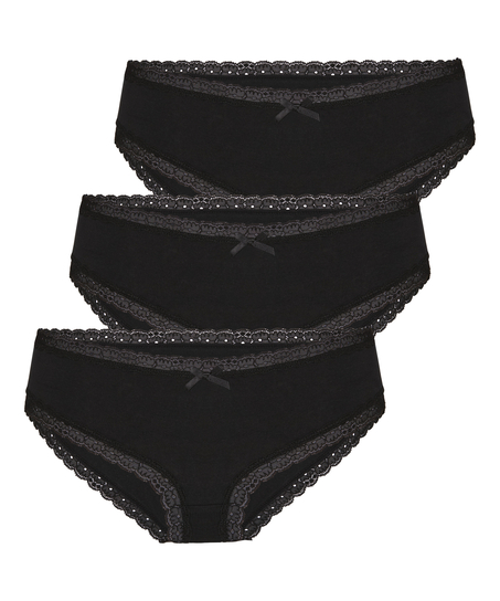 Multipack Cotton Brazilian, Black