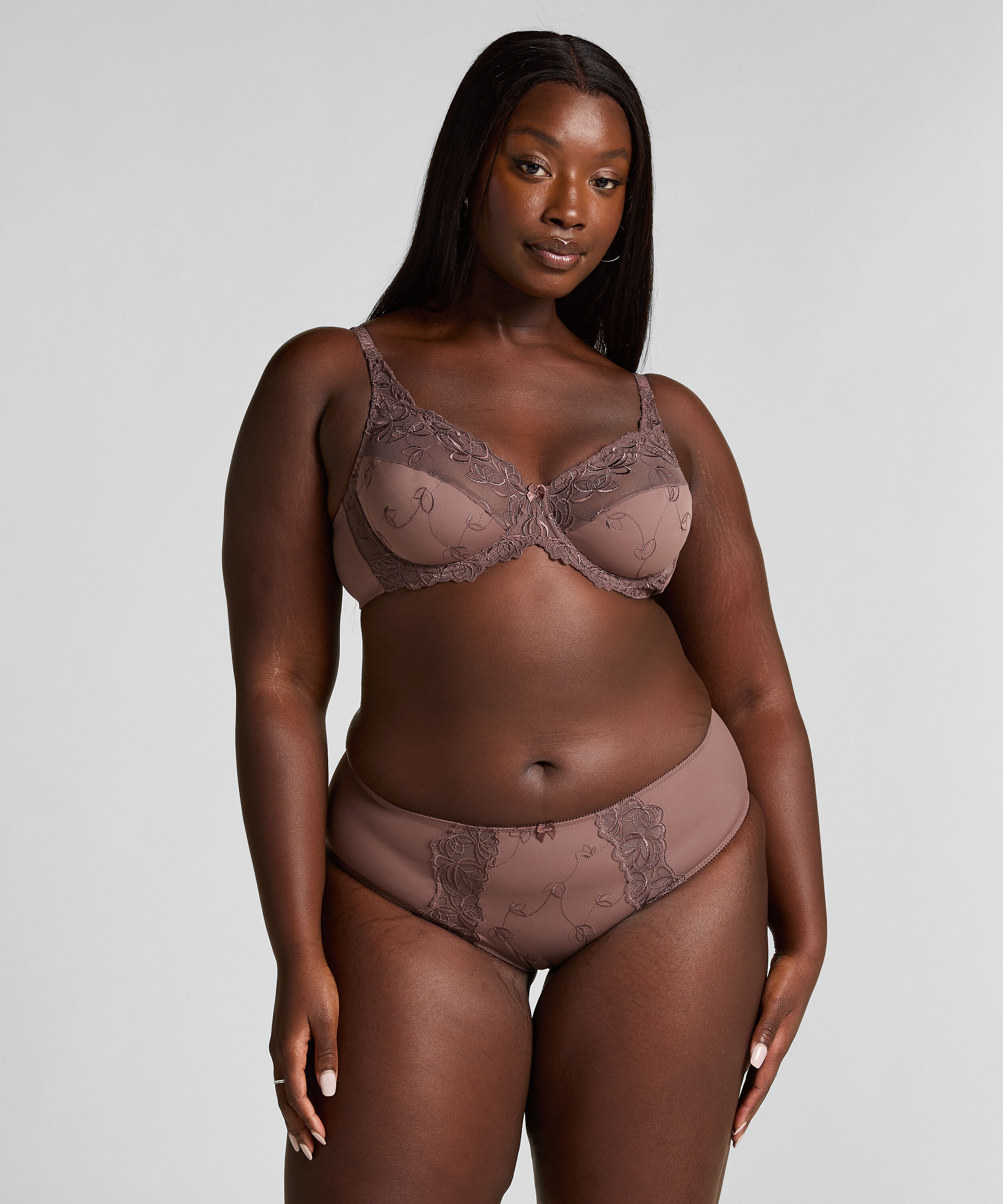 Diva High Knickers, Brown