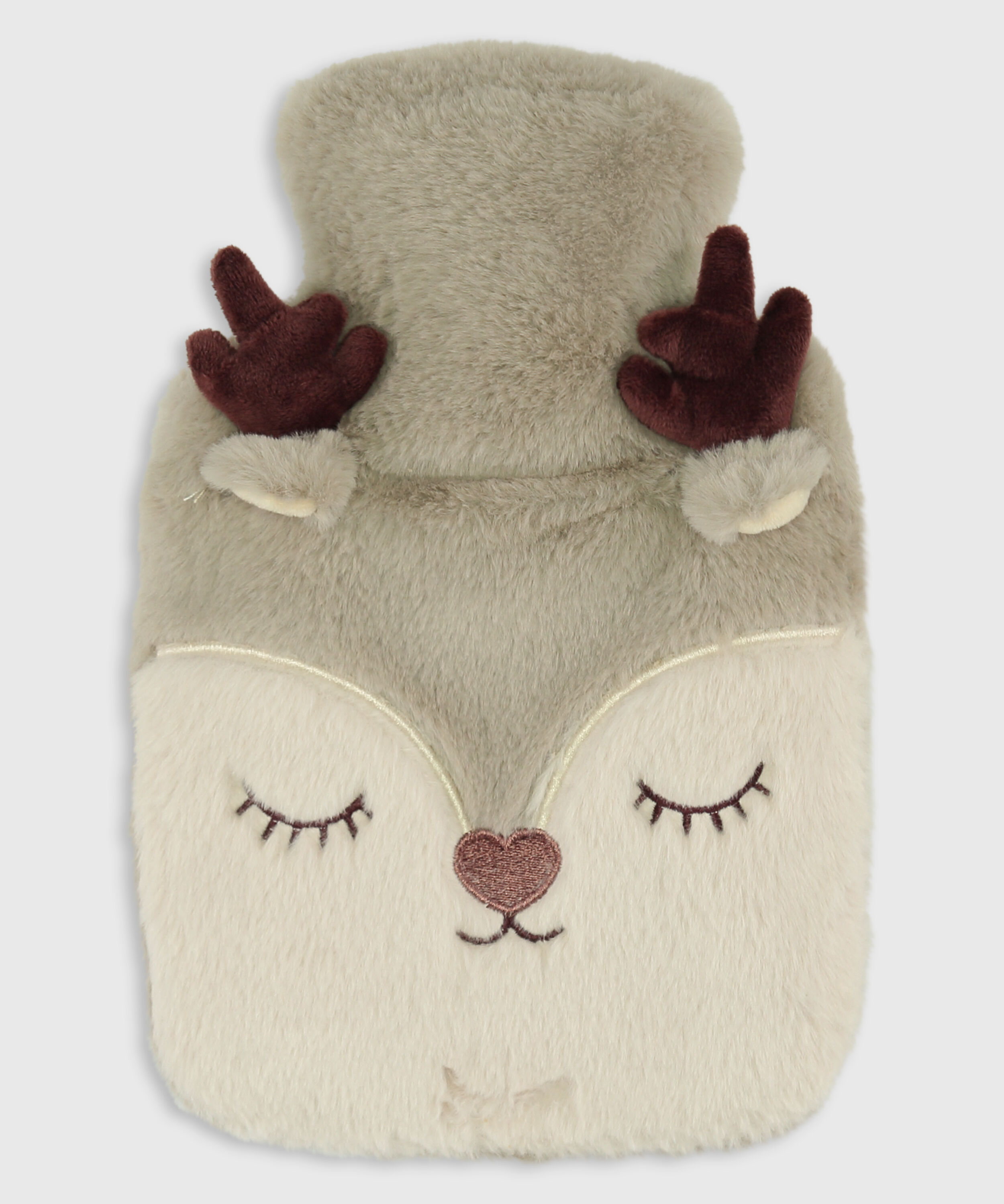 Reindeer Hot Water Bottle, Beige