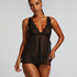 Babydoll Chiffon Lace, Black