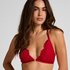 Whitney Triangle Bralette, Red