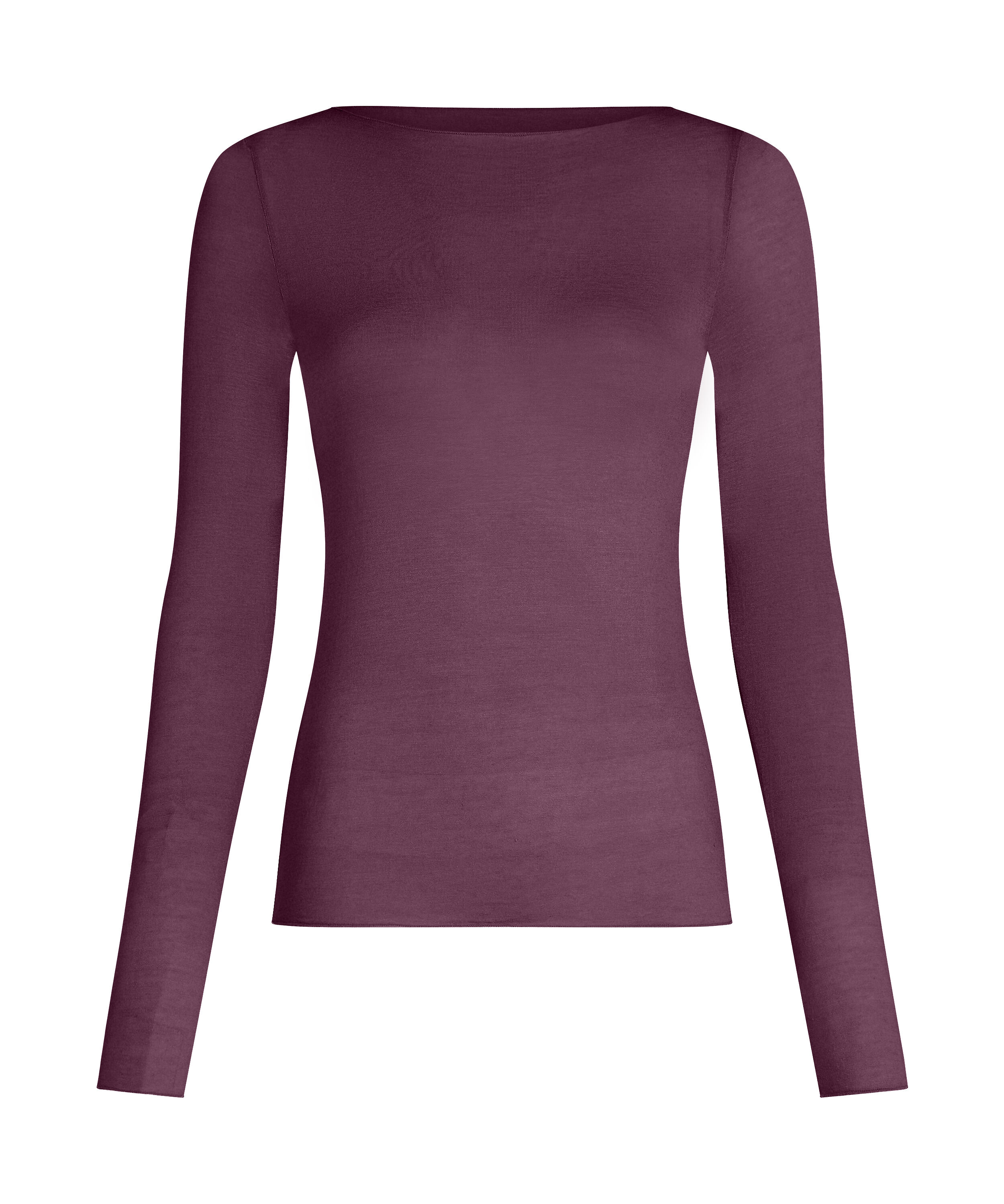 super soft Boatneck shirt with Cashmere, Purple