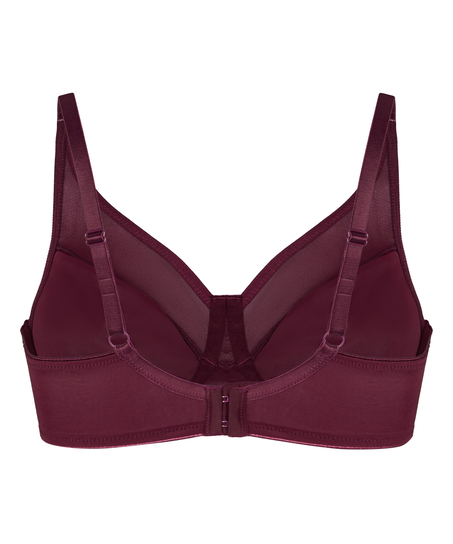 Nina Non-Padded Underwired Minimizer Bra, Red