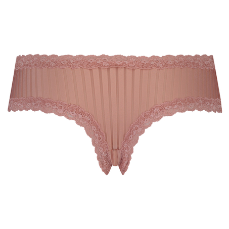 V-shaped Brazilian knickers mesh, Pink
