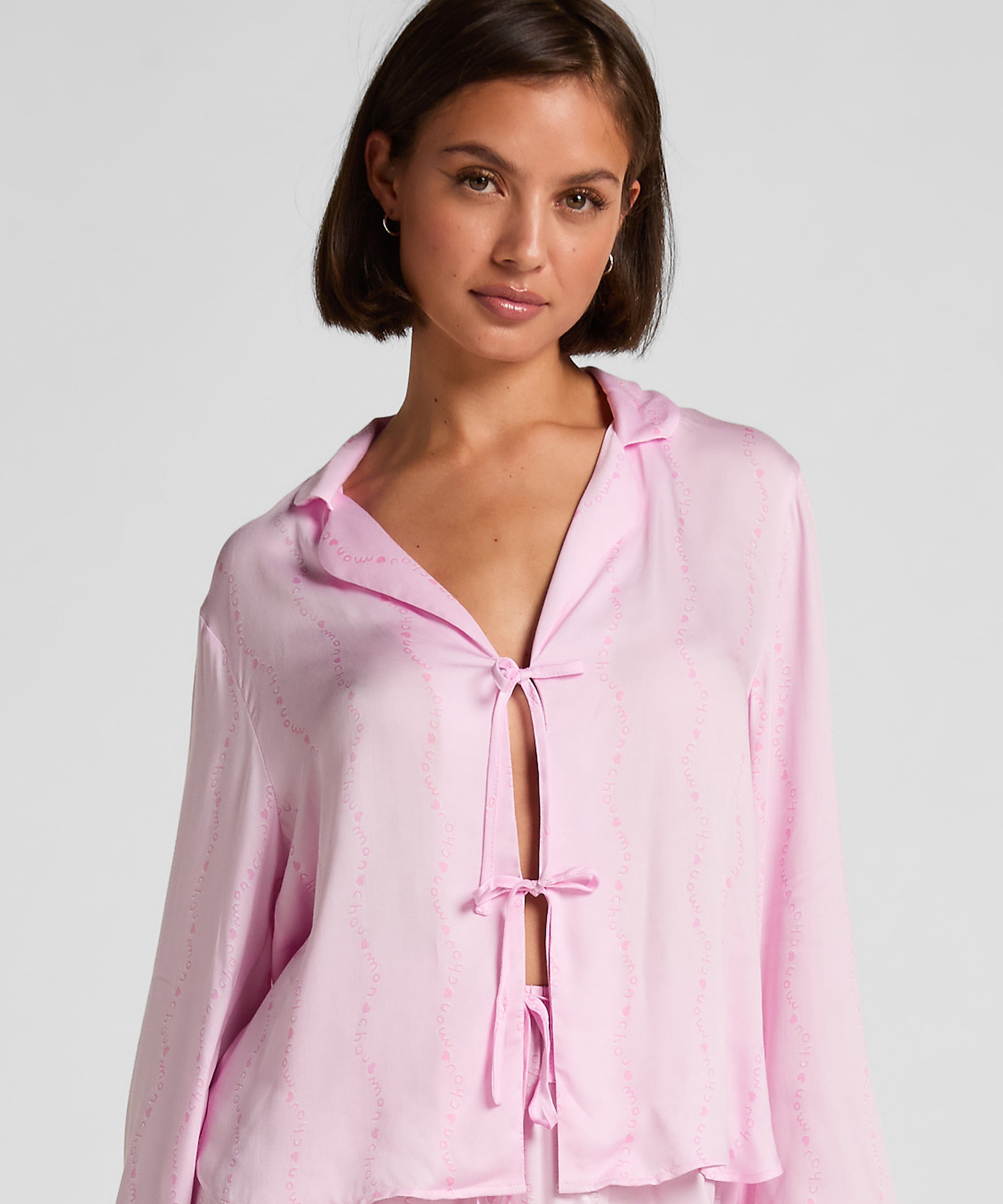 Monchou Pyjama Jacket, Pink, main