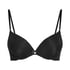 Plunge Padded Underwired Bra, Black