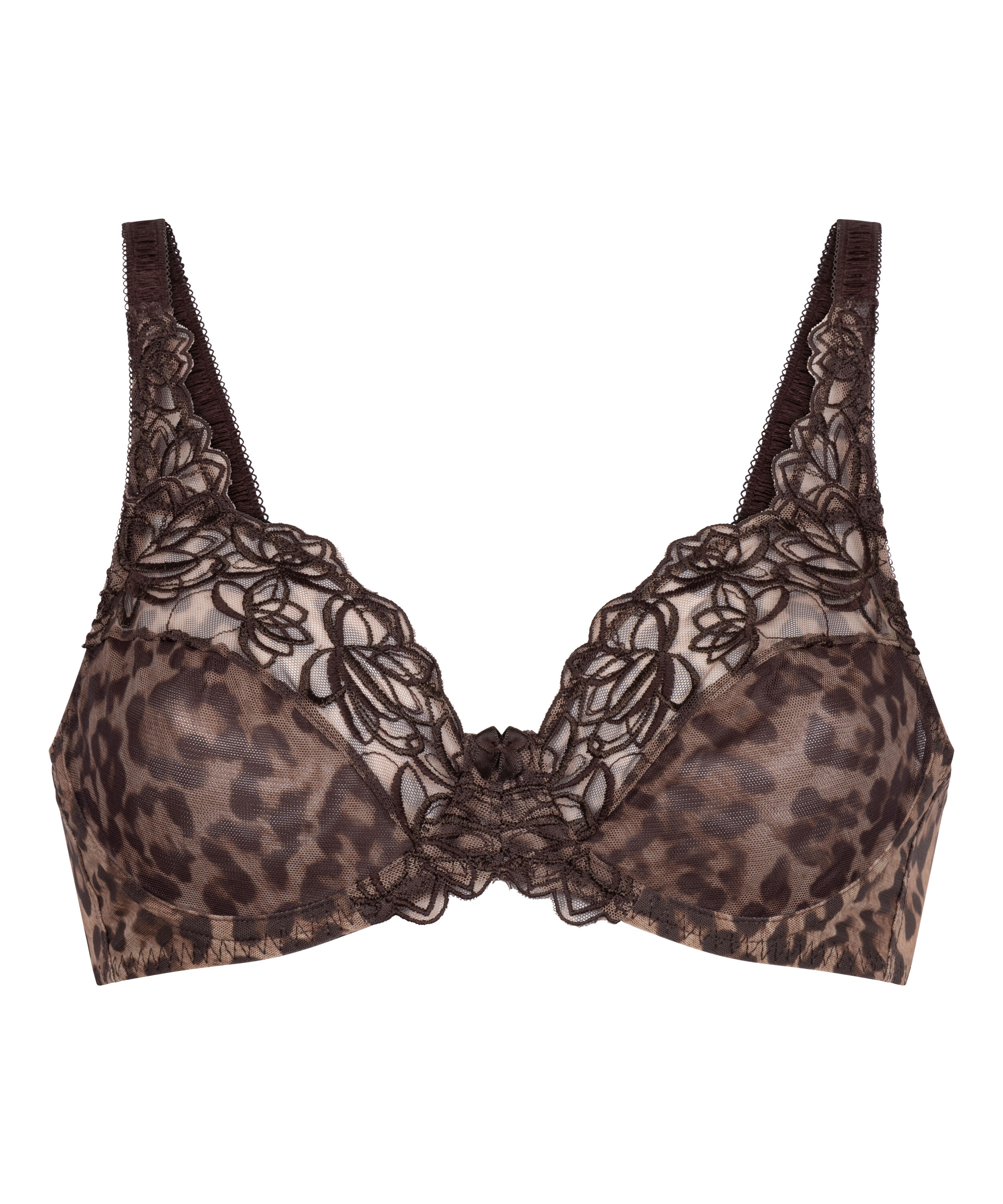Diva Non-Padded Underwired Bra, Brown
