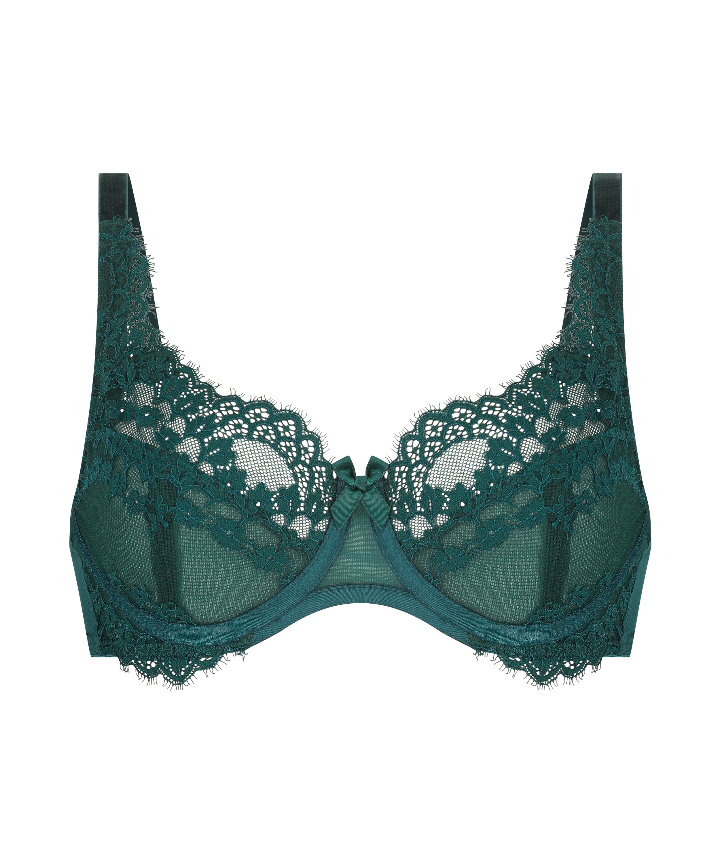 Emily Non-Padded Underwired Bra, Green, main