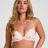 Plunge Padded Underwired Bra, Pink